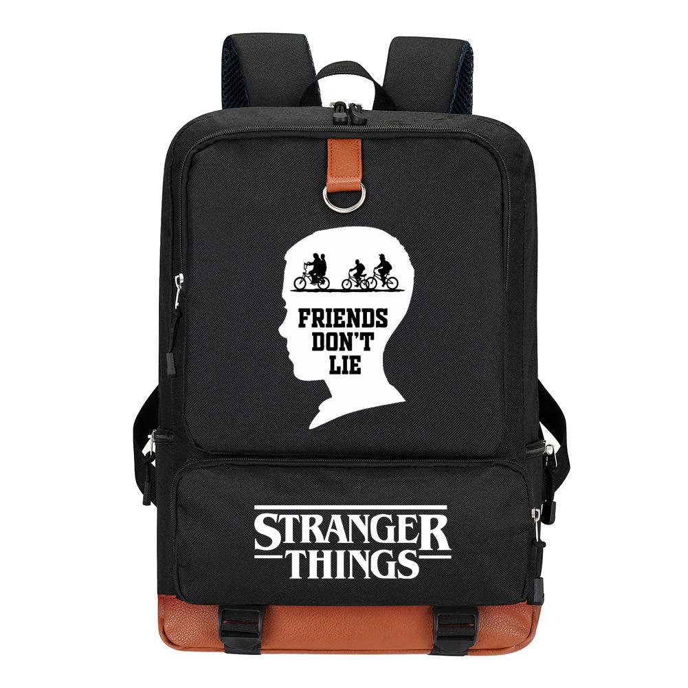Strangerthings Stranger Things Backpack Student Backpack Elementary And Secondary School Bag Backpack