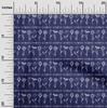oneOone Cotton Flex Dark Blue Fabric Block Sewing Material Print Fabric By The Yard 40 Inch