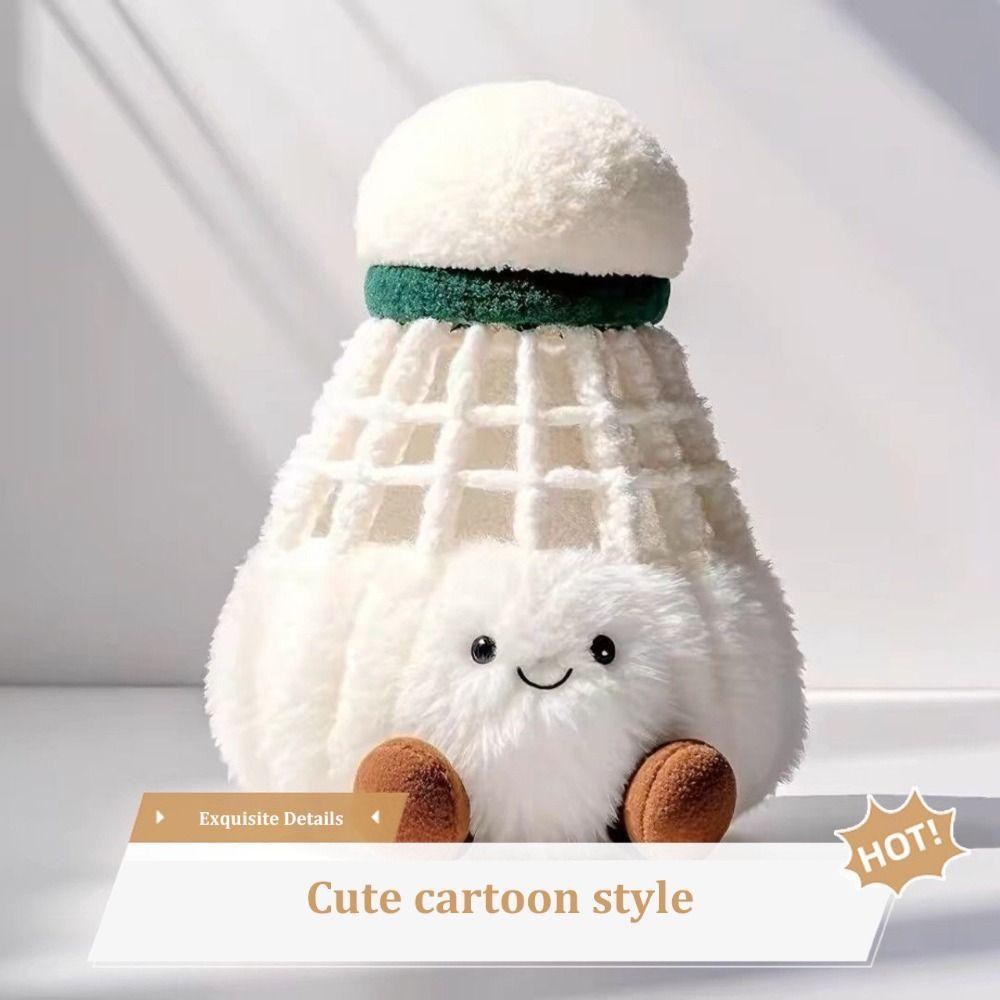 Soft Plush Doll Creative Bag Decor Pendant New Badminton Keychain  Friends Gifts