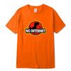 Hoge Kwaliteit Katoenmix Heren Grappige Dinosaurus Print T-shirt Losse Ronde Hals Heren T-shirt Korte Mouw T-shirt Tops
