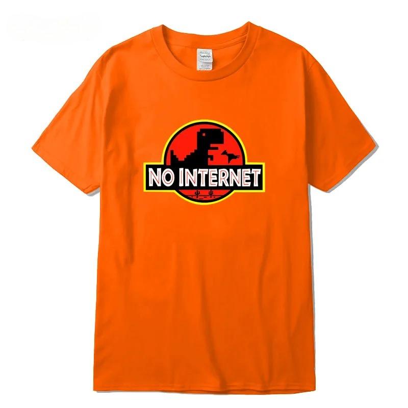 Hoge Kwaliteit Katoenmix Heren Grappige Dinosaurus Print T-shirt Losse Ronde Hals Heren T-shirt Korte Mouw T-shirt Tops