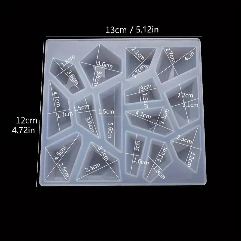 

New lrregular Stone Pendant Jewelry Silicone Mold for Facet Accessories Casting and Display Stands DlY Home Desk Decoration