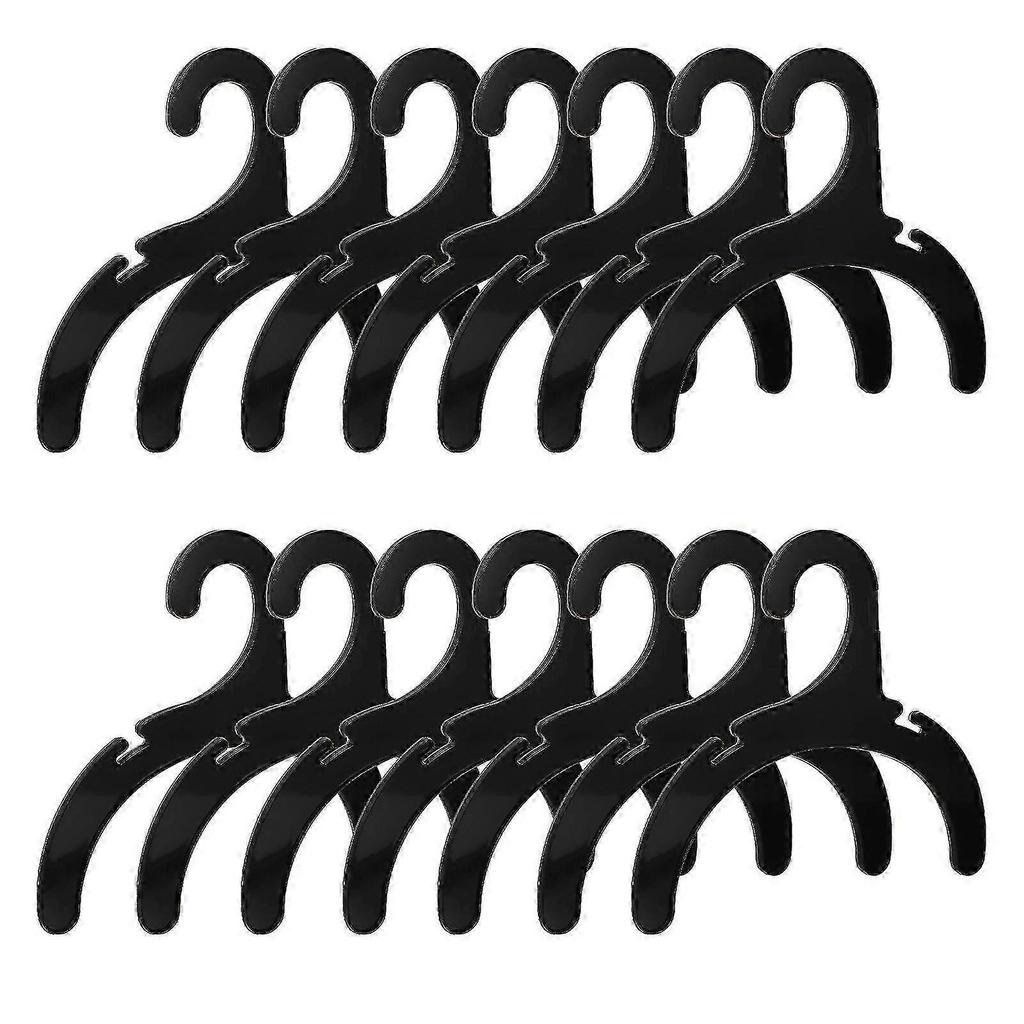 2025 24pcs Pet Apparel Hangers Dog Clothing Hanging Rack Supplies (Black)_Dec