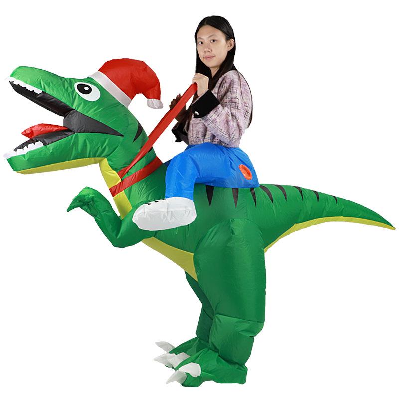 Aufblasbares Dinosaurier-Fahrradkostüm – Lustige Requisite für Partys & Cosplay