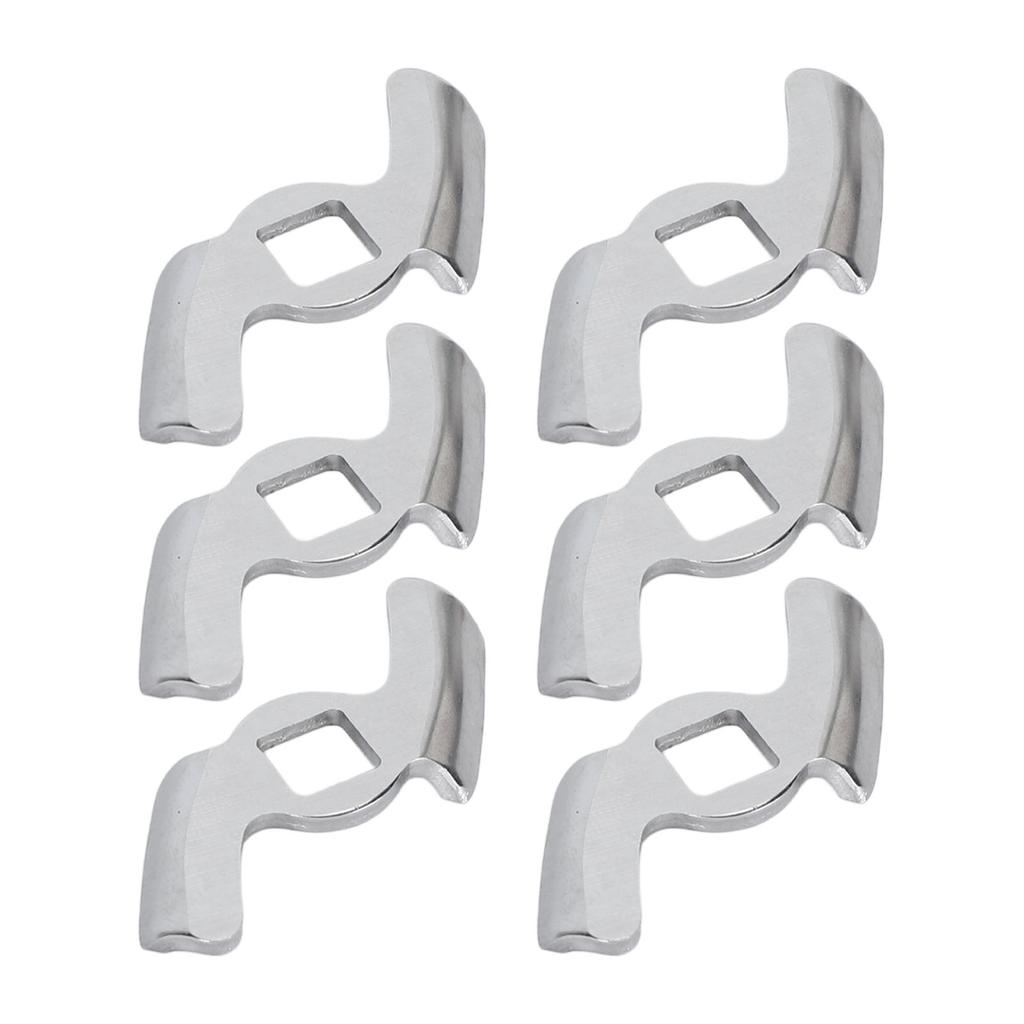 6 STÜCKE Fleischwolfmesser Edelstahl Lebensmittel Zerkleinerungsmesser Metall Lebensmittelwolf Aufsatz für