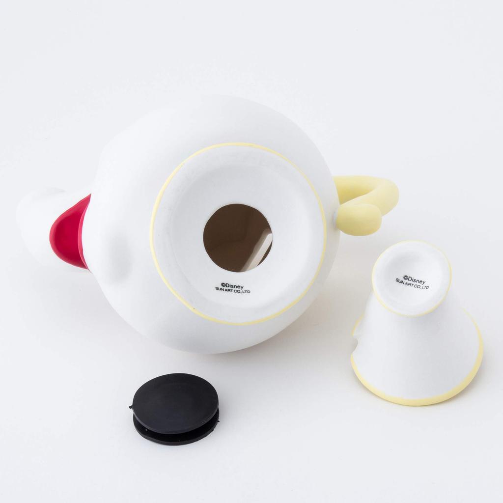 Sunart Disney "Beauty and the Beast" Mrs. Potts & Chip Piggy Bank SAN2743 Cream Diameter 18cm