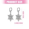 Schneeflocken-inspirierte Ohrringe für empfindliche Haut Elegante Ohr-Accessoires Schmuck-Accessoires Weihnachtsgeschenk