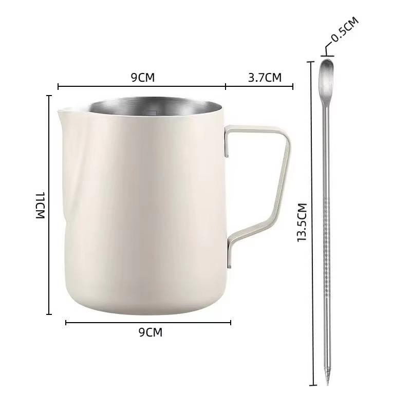 Pichet à mousse de lait Acier Barista Cafetière Mousseur Pichet Espresso Vapeur Mousseur Tasse à Latte Pichet à lait Accessoires à café