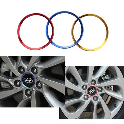 4 ks Vhodné pro hyundai Tucson 2015 střed kol hliníková slitina Samolepka nové doplňky styl auta