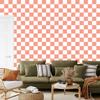 Checkerboard wallpaper, coral background, coral center, 50x1000