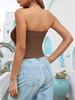 Women's Strapless Tube Top Stretchy Y2K Clubwear Basic Cami