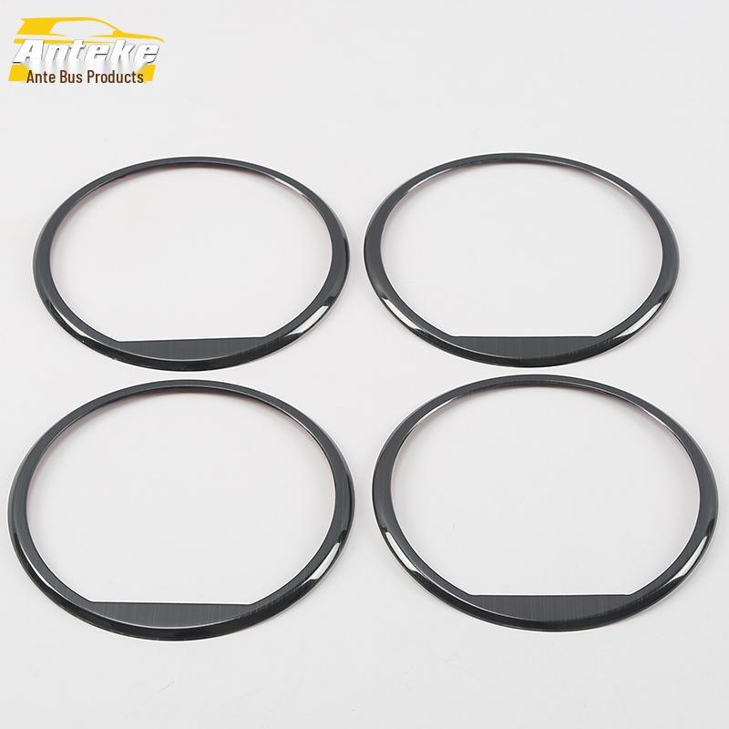 Compatible with 18 Song car audio models, this bright ring decorative frame and stainless steel speaker cover adds flair to your car's speakers.