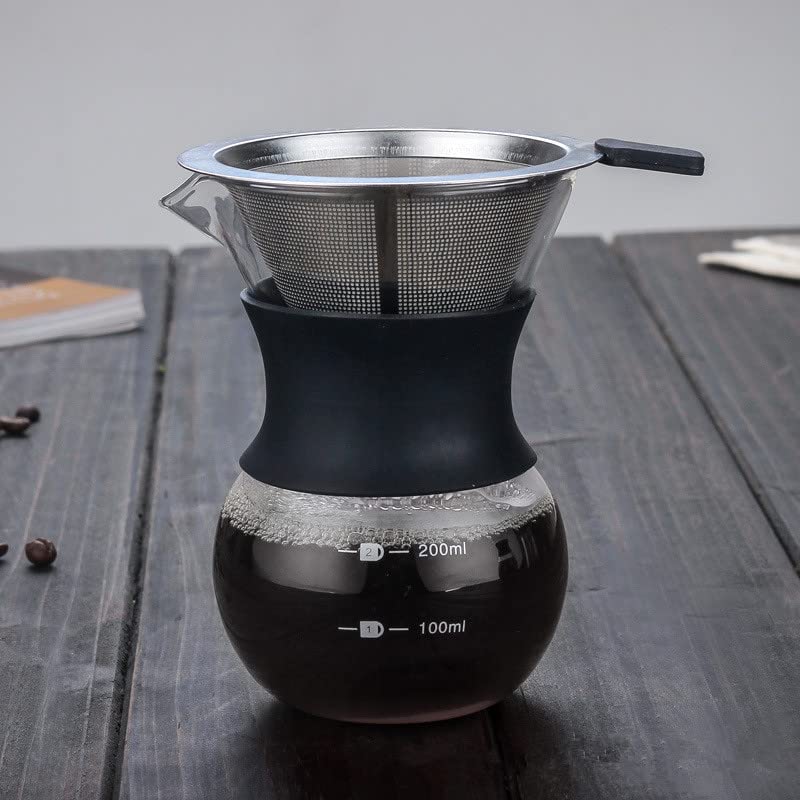 Coffee Coffee Coffee Carafe Coffee Drip Hand Hand Drip Flower Coffee Stainless Steel Glass Server, Dripper, Set, Equipment, Holder, Drip, Set,