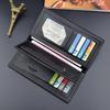 Men’s Long Wallet: Sleek, Youthful Design, Soft Texture, Multi-Card Slots, Large Capacity.