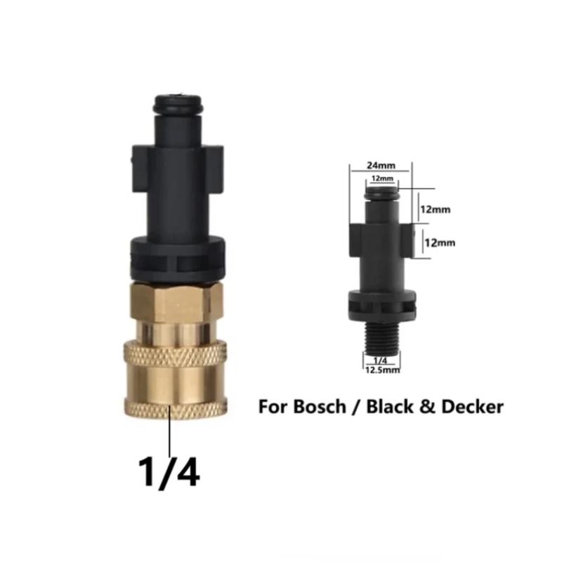 

HeavyDuty Pressure Washer Quick Release Adapter 1/4 for AR Blue Karcher LAVOR Black & Decker Bosch Upgrade Your Experience