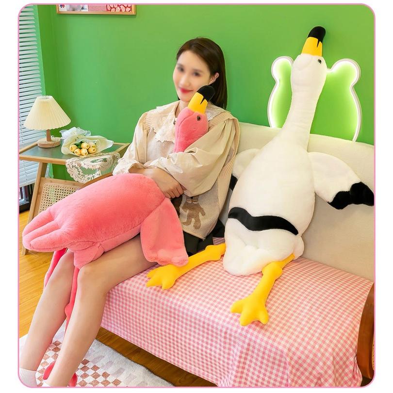Cute And Cuddly Flamingo Plush Pillow For Kids And Adults