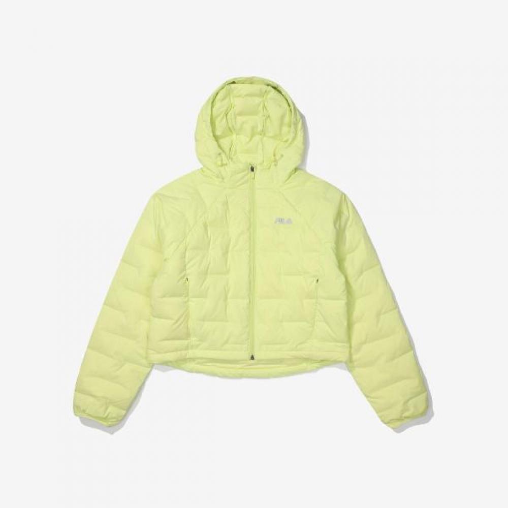 Легкая стеганая куртка Fila с эластичными манжетами и подолом yellow/90