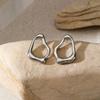 Stainless Steel Metal Line Stud Earrings for Women Fashion Gold Silver Color C-shape Geometric Earrings Jewelry Gift 2026