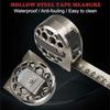 Stainless Steel Measuring Tape, 9.8/16/25Ft Hollow Retractable Tape with Double-Sided Scale, Anti-Fall Wear-Resistant Waterproof Rustproof Measure