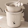 ZISIZ Large Household Plastic Bucket with Lid
