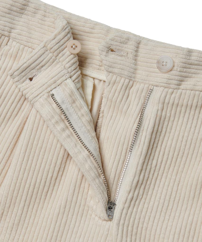 MUSINSA STANDARD WOMAN Women'S One-Tuck Wide Corduroy Pants [Cream]