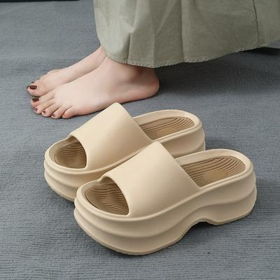 Novos Chinelos para Mulheres Antiderrapantes EVA Aumento Sola Super Espessa Excelente Moda para Casa Verão e Uso Externo