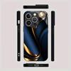 Advanced texture pattern tempered glass phone case suitable for iPhone 17 16 15 14 13 12 11 Pro Max Plus shockproof back cover