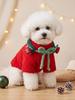 Christmas Pet Sweater Autumn and Winter Plush Warm Coat Teddy Cat Small and Medium-sized Dog Holiday Clothing