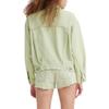 Levis Casual Solid Color Button-Down Collar Jacket Women Jacket Green A1743-0025