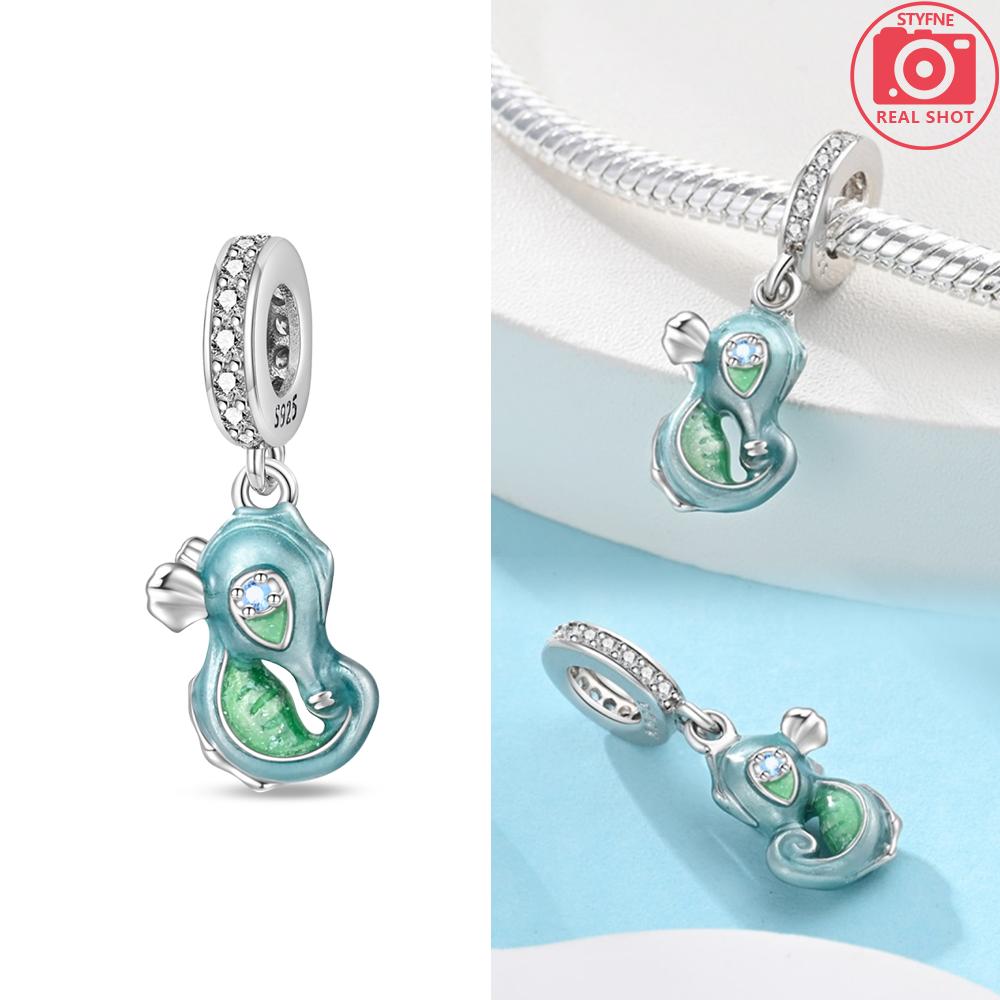 Charms New Copper Moon Bear Astronaut Colorful Luminous Series Beads Fit Pan Original Bracelets Diy Fine Jewelry