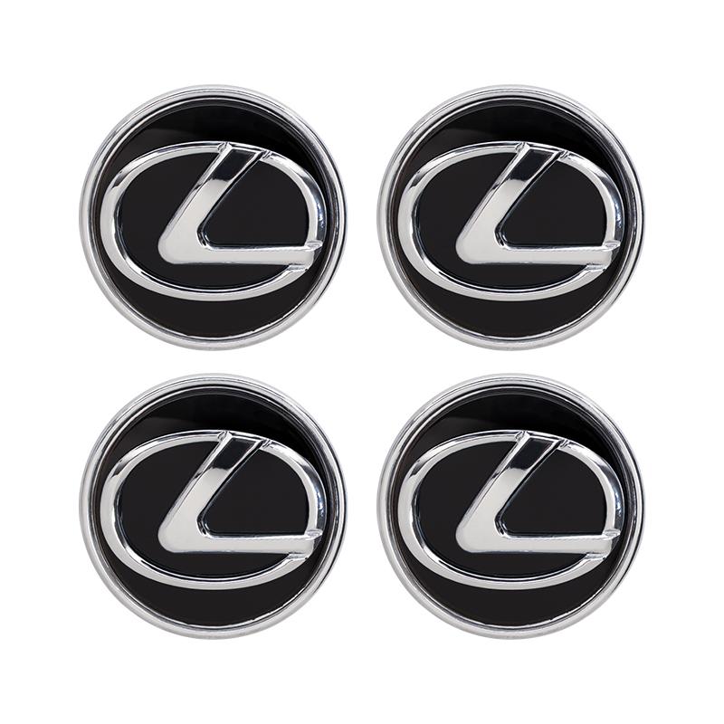 4Pcs Lexus F SPORT Car Wheel Center Hub Caps Cover Accessories for Plug-in Hybrid ES UX 300e GS GX IS LS CT NX RX 350h 450h