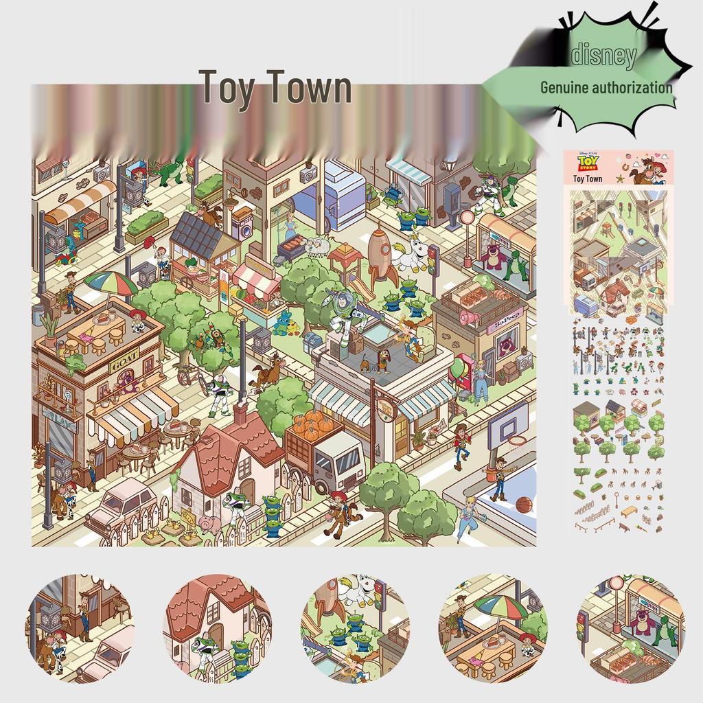3D Large-Scale Scenery Sticker: DIY Visual Stacking Miniature Scene, No Cutting Needed
