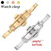 Buton Ceas Cataramă Fluture Oțel Inoxidabil Cataramă Metalică Dublă Apăsare pentru Accesorii Curea Ceas 4mm 5mm 6mm