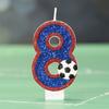 Football creative digital candle cake birthday decoration candle