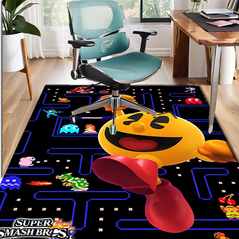 PAC Pattern Rug, Indoor/Outdoor Mat, for Picnic, Gameroom, Bedroom, Office, Living Room, Home Decor Carpet, Birthday Gift