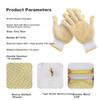 Safety Gloves, Dotted Plastic And Rubber Gloves, Non-Slip Wear-Resistant Thread Gloves, Beaded Protective Gloves, 12 Pairs/pack