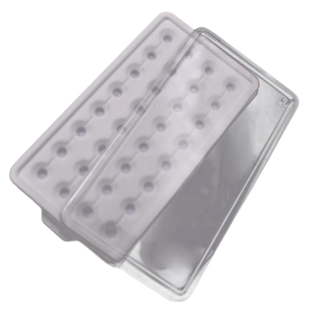Elegant 50 Grids Diamond Storage Box Diamond Organizer Diamond Display Tray with Clear Lid Suitable for Jewelry Display
