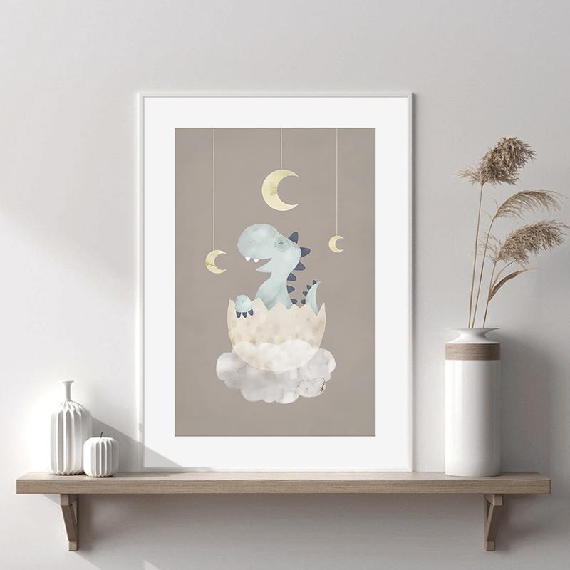 Baby Animal Canvas Painting Deer Bear Poster Rainbow Unicorn Nursery Wall Art Print Nordic Child Kids Bedroom Decoration Picture