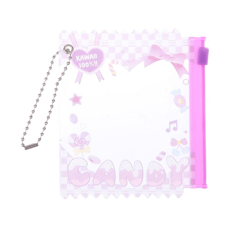 1Pc Cute Cartoon Transparent Bag 58Mm-75Mm Props Badge Storage Display Bag Protective Shell Card Bag Cover Candy Bag