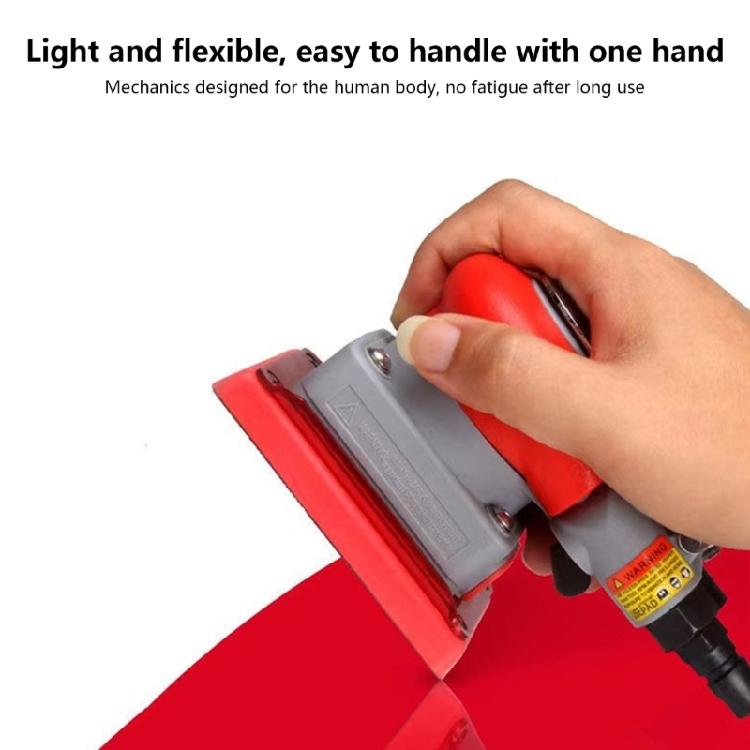 Heavy Duty Pneumatic Square Sander Wear Resistant Head 75x100mm Surfaces For Industrial Wood Metal Polishing Tasks