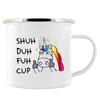 Shuh Duh Fuh Cup Funny Coffee Mug 11oz mugs gift for camping hiking walking countryside tin cup Funny Inappropriate Gift