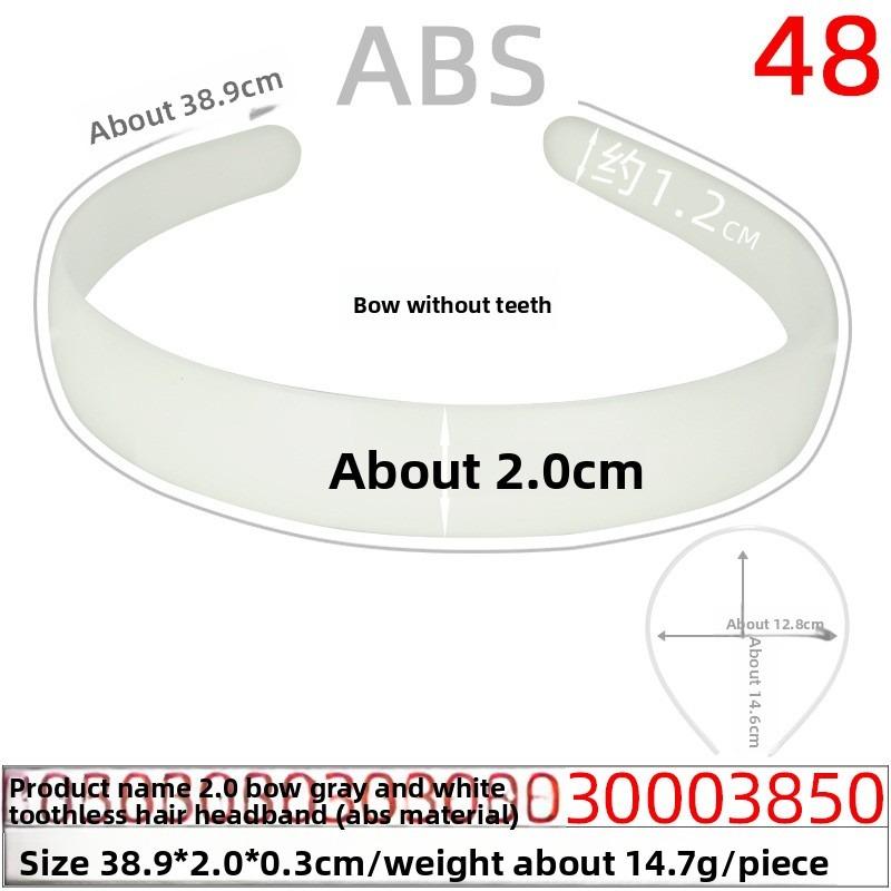 Smooth Rough Hair Band Base PlateToothless Gray-white Rough Hair Band Long Hair Accessory