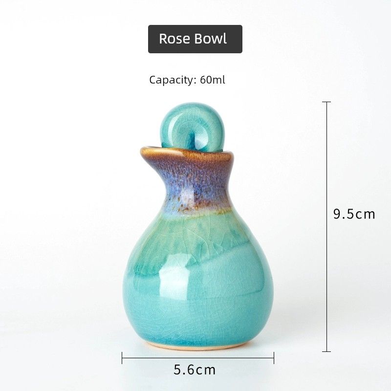 Beauty Salon Essential Oil Bowl Dish Ceramic Deployment Small Bowl Dish Sub-Packing Essential Oil Pot Spa Supplies Tray Hot High-End Blue - Essential Oil Pot