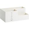 Office Desktop Storage Pen Holder, Student Learning Grid Plastic Pen Holder