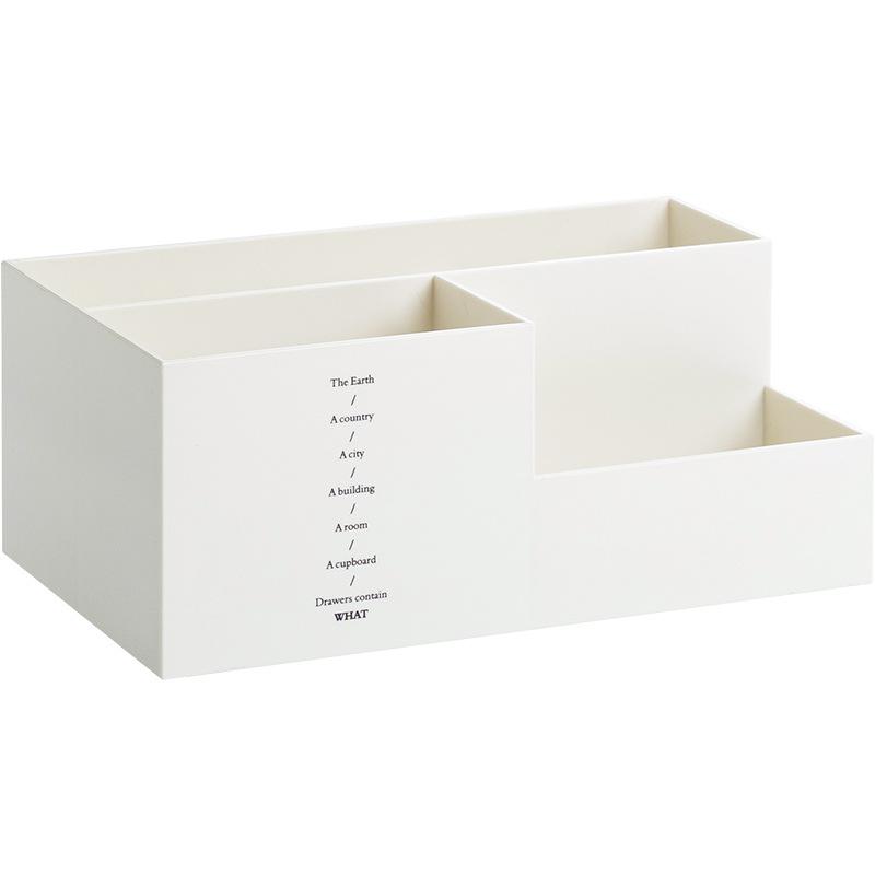 Office Desktop Storage Pen Holder, Student Learning Grid Plastic Pen Holder