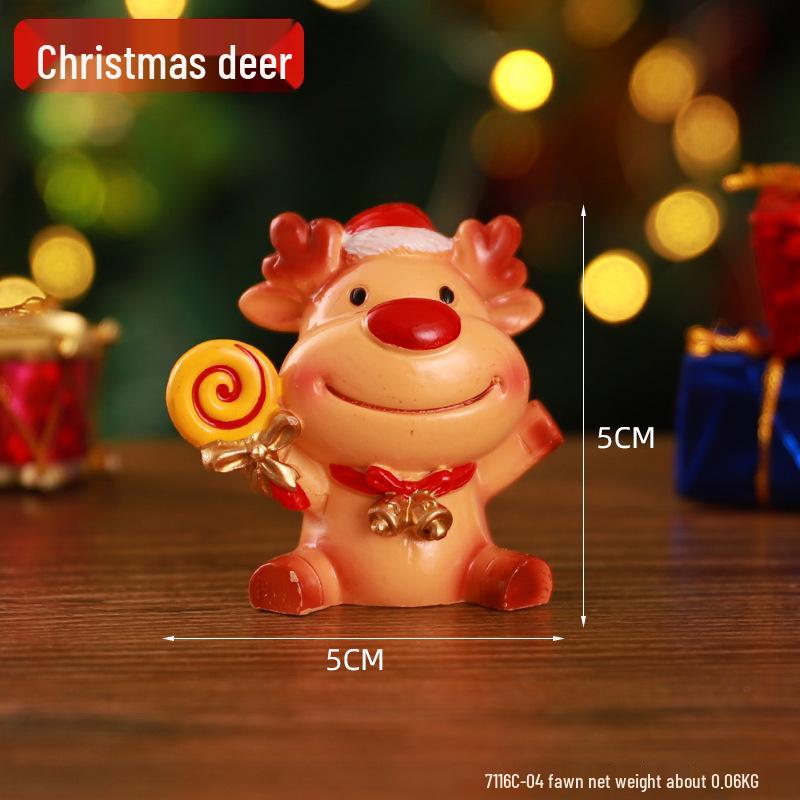 Cute Santa Claus Christmas Tree Ornaments: Micro Landscape Photography Props & Display Gifts