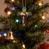 Acrylic Crosses Christian Christmas Ornament Christmas Tree Ornament Bag Charm Pendant Unique Religious Gift for Womens