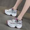 Women's spring and summer new fashion mesh shoes casual sports shoes versatile thick-soled inner height-increasing women's shoes