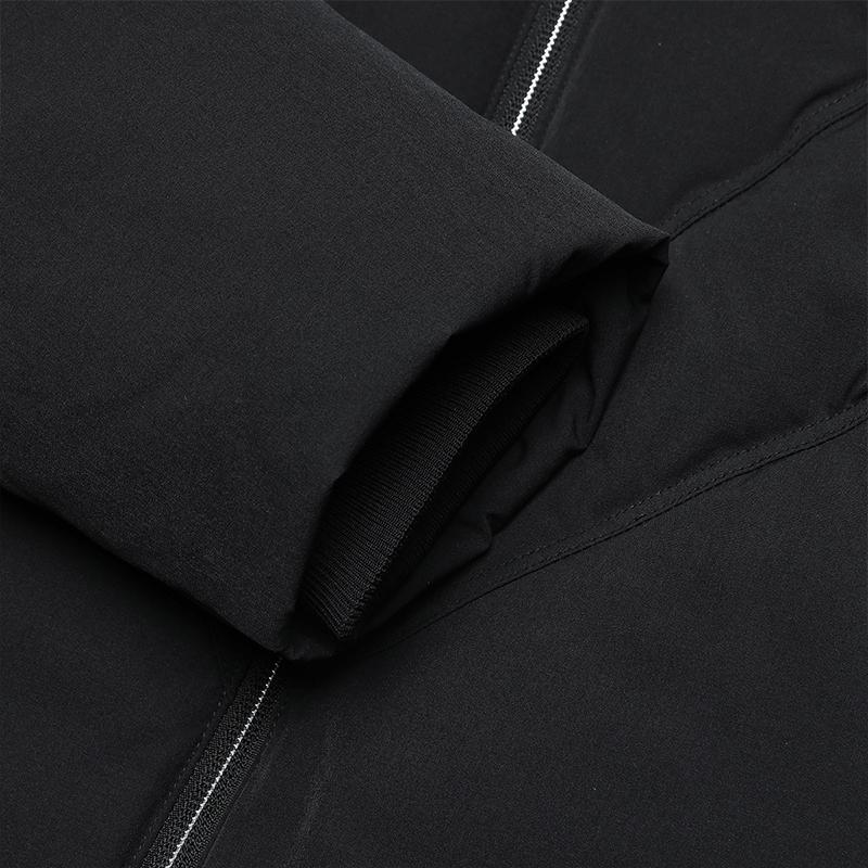 FILA Down Jacket Simple Fashion Hooded Windproof Puffer Coat Women Jackets Black F11W443911FBK