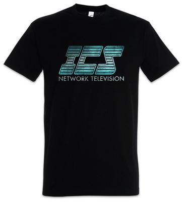 Camiseta Masculina ICS Rede de Televisão Corrida Homem Estação de TV Ficção Científica